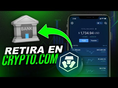 Retirar dinero de Crypto.com a cuenta bancaria