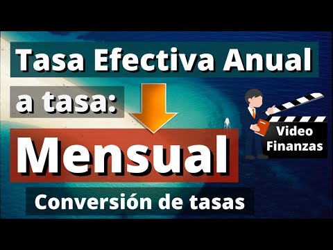 Convertir interés anual a mensual en Excel