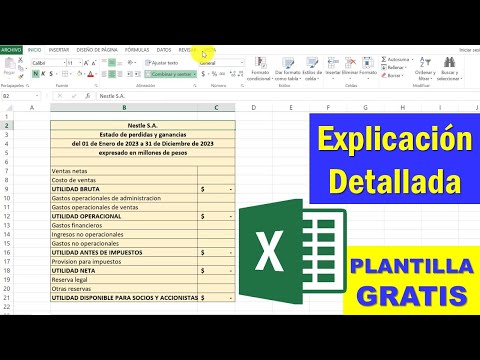 Plantilla Cuenta de Pérdidas y Ganancias Excel