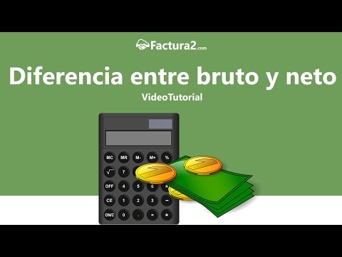 Diferencia entre bruto y neto en una factura